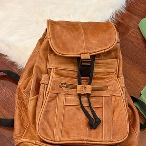 Appaman Tan Leather Backpack